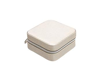 Silver Portable Travel Jewelry Storage Box