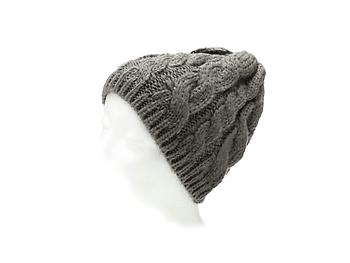 Gray Basic Thick Winter Knitted Fashion Beanie Hat Cap Headgear
