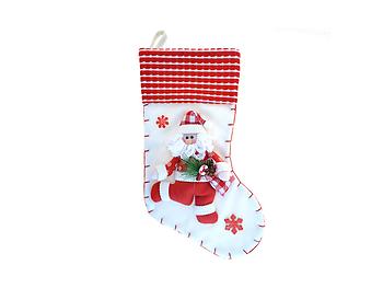 Santa Classic Red & White Christmas Stocking