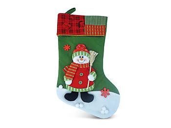 Snowman Classic Luxury Christmas Stocking