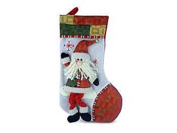Santa Dangle Legs Luxury Christmas Stocking