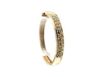 Breathe Metal Hinge Message Bangle Bracelet
