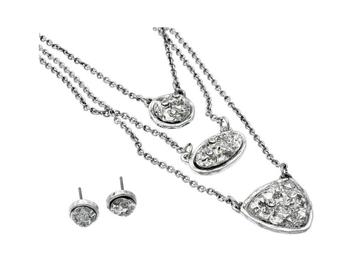 Silver Multi-Strand Jewelry Set