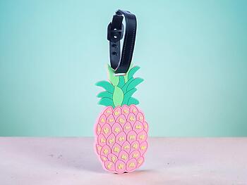 Pink Pineapple ~ Travel Suitcase ID Luggage Tag and Suitcase Label