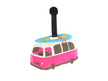 Beach Bus ~ Travel Suitcase ID Luggage Tag and Suitcase Label