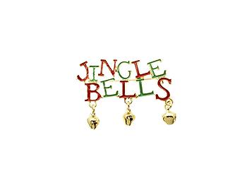 Jingle Bells Christmas Bells Pin and Brooch