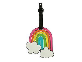 Colorful Rainbow ~ Travel Suitcase ID Luggage Tag and Suitcase Label