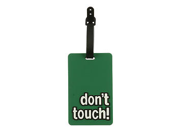 Don't Touch ~ Travel Suitcase ID Luggage Tag and Suitcase Label