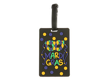 Mardi Gras ~ Travel Suitcase ID Luggage Tag and Suitcase Label - Mardi Gras