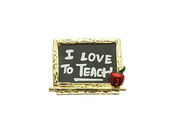 I Love To Teach Pin & Brooch