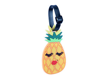 Yellow Lady Pineapple ~ Travel Suitcase ID Luggage Tag and Suitcase Label