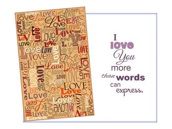 More Than Words Can Express ~ Expressions of LOVE Greeting Card