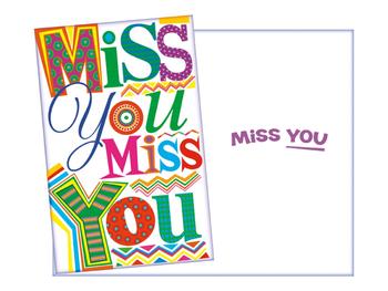 Miss You ~ Thinking Of You Greeting Card