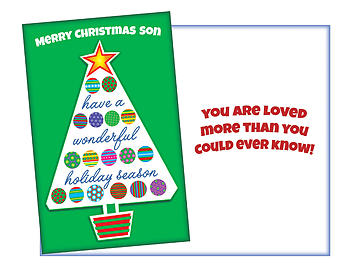 Merry Christmas Son ~ Holiday Greeting Card