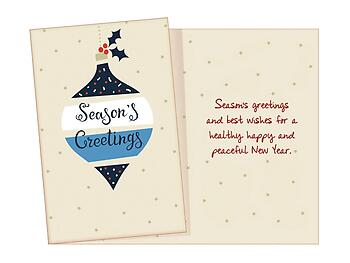 Healthy Happy And Peaceful ~ 6 Pack Holiday Greeting Cards