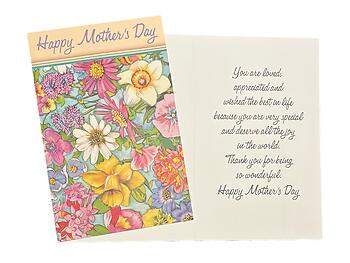 So Wonderful ~ Mother's Day Card ~ Single Greeting Card w/ Envelope
