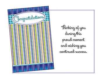 Continued Success ~ Congratulations Card ~ Single Greeting Card w/ Envelope