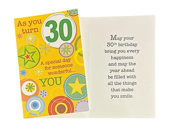 Things That Make You Smile ~ Birthday Card ~ Single Greeting Card w/ Envelope