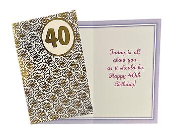 All About You ~ Birthday Card ~ Single Greeting Card w/ Envelope