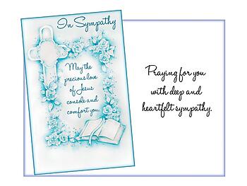 Praying For You ~ Sympathy Card ~ Single Greeting Card w/ Envelope