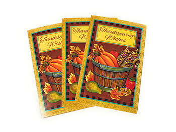 Season Of The Harvest ~ 3 Pack ~ Thanksgiving Greeting Card