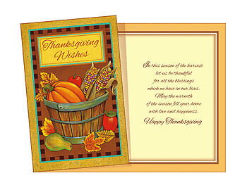 Season Of The Harvest ~ Thanksgiving Greeting Card