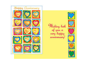 Both Of You ~ Happy Anniversary Card