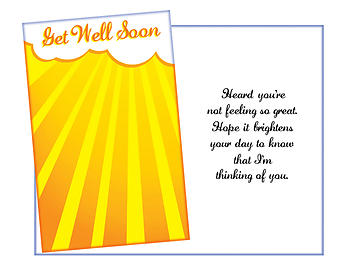 Brightens Your Day ~ Get Well Card