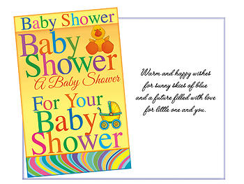 Warm and Happy Wishes ~ Baby Shower Card