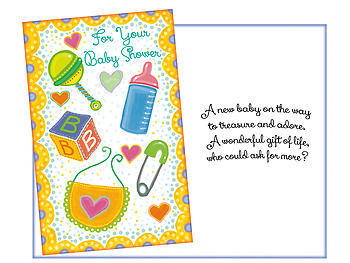 Treasure and Adore ~ Baby Shower Card