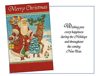 Every Happiness During The Holidays ~ 6 Pack Holiday Greeting Cards