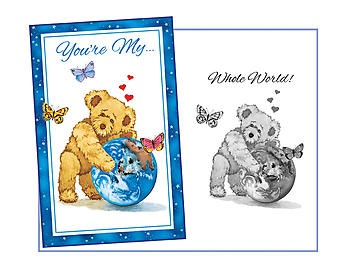 My Whole World ~ Expressions of LOVE Greeting Card
