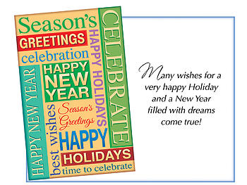 A New Year Filled With Dreams ~ 6 Pack Holiday Greeting Cards