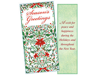 Peace And Happiness ~ Christmas Holiday Gift Card or Money Holder