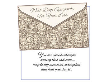 Close In Thought ~ Sympathy Card
