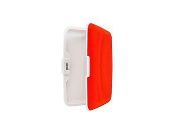 Red Silicone Rubber Wallet Credit Card Holder With RFID Protection