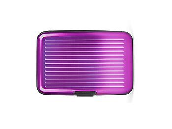 Light Purple Aluminum Wallet Credit Card Holder With RFID Protection