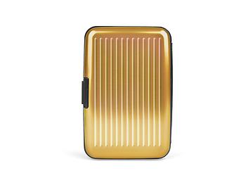 Gold Aluminum Wallet Credit Card Holder With RFID Protection