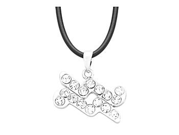 Aquarius Crystal Pave Zodiac Pendant Necklace