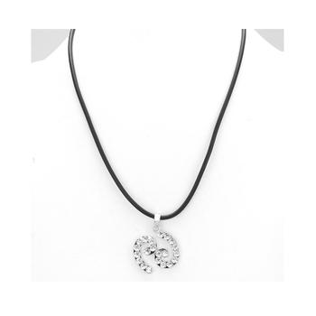 Cancer Crystal Pave Zodiac Pendant Necklace