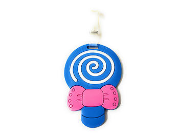 Blue Lollipop ~ Travel Suitcase ID Luggage Tag and Suitcase Label