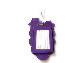 Purple Grapes ~ Travel Suitcase ID Luggage Tag and Suitcase Label