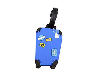 Blue Suitcase ~ Travel Suitcase ID Luggage Tag and Suitcase Label