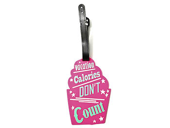 Vacation Calories (2)~ Travel Suitcase ID Luggage Tag and Suitcase Label